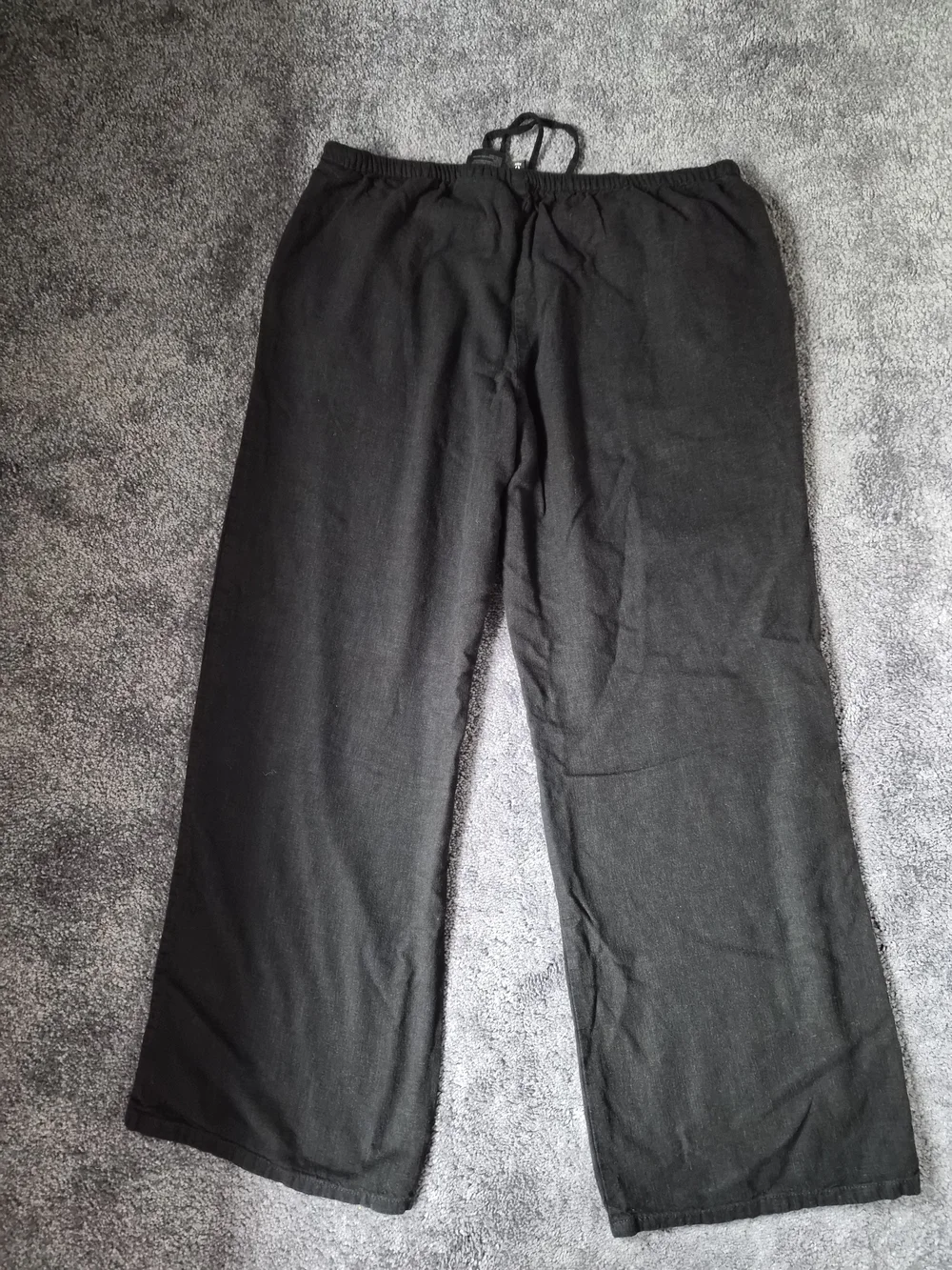H&M Divided Linen Blend Drawstring Pants